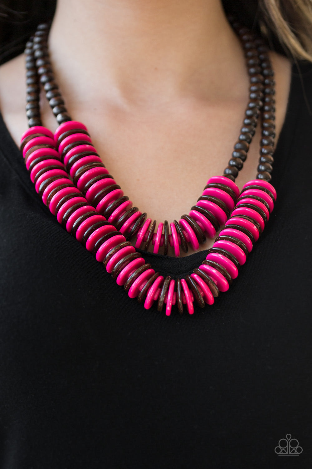Paparazzi Accessories  - Dominican Disco - Pink Necklace