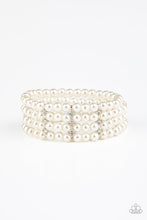 Load image into Gallery viewer, Paparazzi Accessories - Stacked To The Top - White Bracelet
