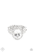 Load image into Gallery viewer, Paparazzi Accessories - Unstoppable Sparkle - White (Bling) Ring
