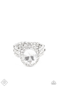 Paparazzi Accessories - Unstoppable Sparkle - White (Bling) Ring