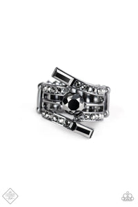 Paparazzi Accessories  - Well Played - Black  (Gunmetal ) Ring