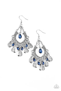 Paparazzi Accessories - Musical Gardens - Blue Earrings