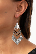 Load image into Gallery viewer, Paparazzi Accessories - Work Hazard - Black Earrings
