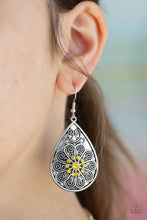Load image into Gallery viewer, Paparazzi Accessories  - Banquet Bling - Yellow Earrings
