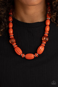 Paparazzi Accessories - High Alert - Orange Necklace