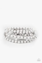 Load image into Gallery viewer, Paparazzi Accessories - Vibrantly Vintage - White Bracelet

