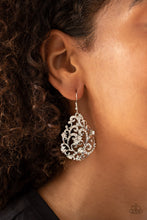 Load image into Gallery viewer, Paparazzi Accessories - Winter Garden - White Earrings
