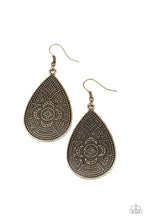 Load image into Gallery viewer, Paparazzi Accessories - Tribal Takeover - Brass Earrings
