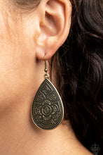 Load image into Gallery viewer, Paparazzi Accessories - Tribal Takeover - Brass Earrings
