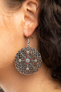 Paparazzi Accessories - Oh Mandala - Red Earrings
