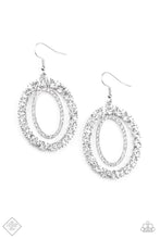 Load image into Gallery viewer, Paparazzi Accessories - Deluxe Luxury - White (Bling) Earrings
