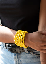 Load image into Gallery viewer, Paparazzi Accessories - Diving In Maldives - Yellow Bracelet
