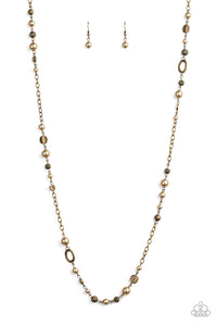 Paparazzi Accessories  - Make An Appearance  - Brass Necklace