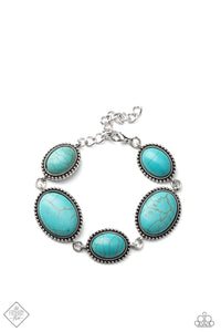 Paparazzi Accessories - River View - Turquoise (Blue) Bracelet