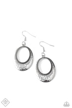 Load image into Gallery viewer, Paparazzi Accessories - Tempest Texture - Silver Earrings
