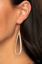 Load image into Gallery viewer, Paparazzi Accessories - Glitzy Goals - Gold (Bling) Earrings
