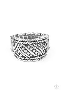 Paparazzi Accessories - Slanted Shimmer - Silver Ring