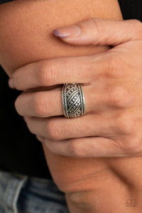 Paparazzi Accessories - Slanted Shimmer - Silver Ring