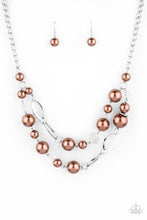 Load image into Gallery viewer, Paparazzi Accessories - High Roller Status - Brown Necklace
