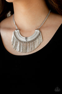 Paparazzi Accessories- Impressively Incan - Silver Necklace