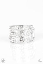 Load image into Gallery viewer, Paparazzi Accessories - The Millionaire&#39;s Club - White (Bling) Ring
