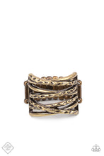 Load image into Gallery viewer, Paparazzi Accessories - Switching Gears - Brass Ring

