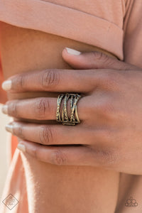 Paparazzi Accessories - Switching Gears - Brass Ring