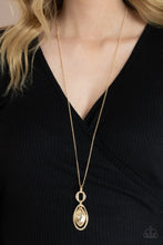 Load image into Gallery viewer, Paparazzi Accessories - Glamorously Glaring - Gold Necklace
