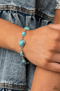 Paparazzi Accessories - Eco-Friendly Fashionista - Blue (Turquoise) Bracelet