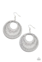 Load image into Gallery viewer, Paparazzi Accessories - Weaving My Web - Silver Earrings
