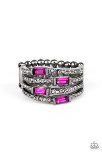 Paparazzi Accessories - Royal Reflections - Pink Ring