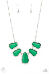 Paparazzi Accessories - Newport Princess - Green Necklace