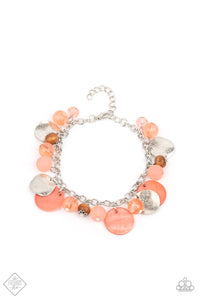 Paparazzi Accessories - Springtime  Springs - Orange Bracelet