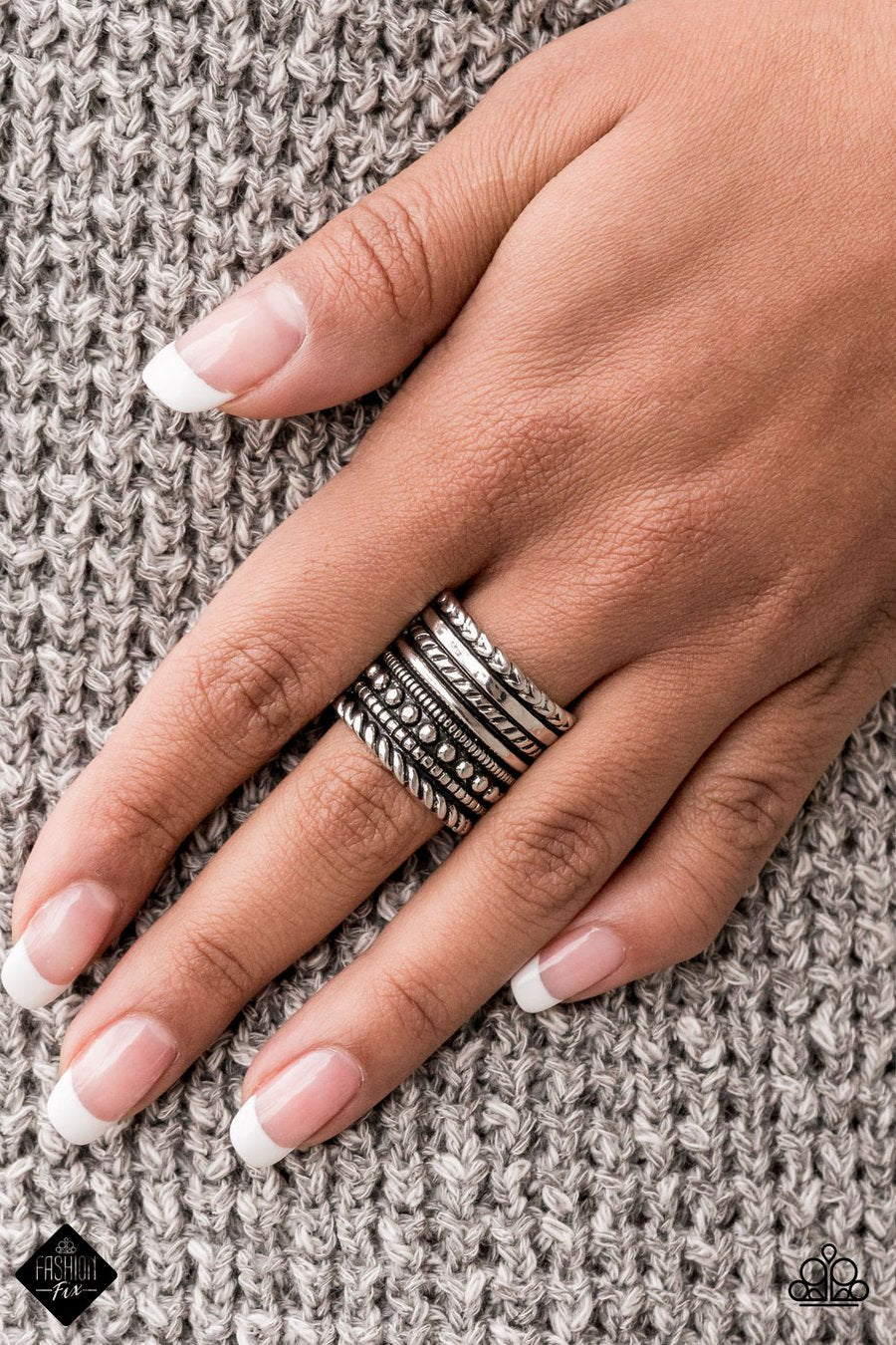 Paparazzi Accessories - Stacked Odds - Silver Ring