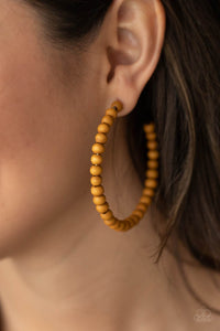 Paparazzi Accessories - Should Have, Could Have, Wood Have - Brown Earrings