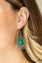 Load image into Gallery viewer, Paparazzi Accessories - Dream Staycation - Green Earrings
