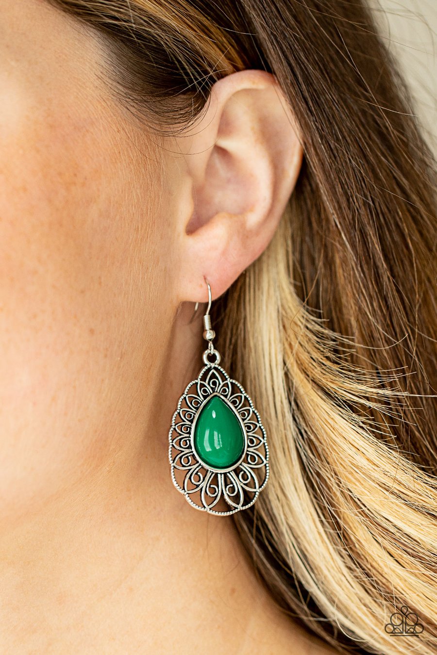 Paparazzi Accessories - Dream Staycation - Green Earrings