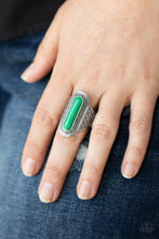 Load image into Gallery viewer, Paparazzi Accessories - Dubai Distraction - Green Ring
