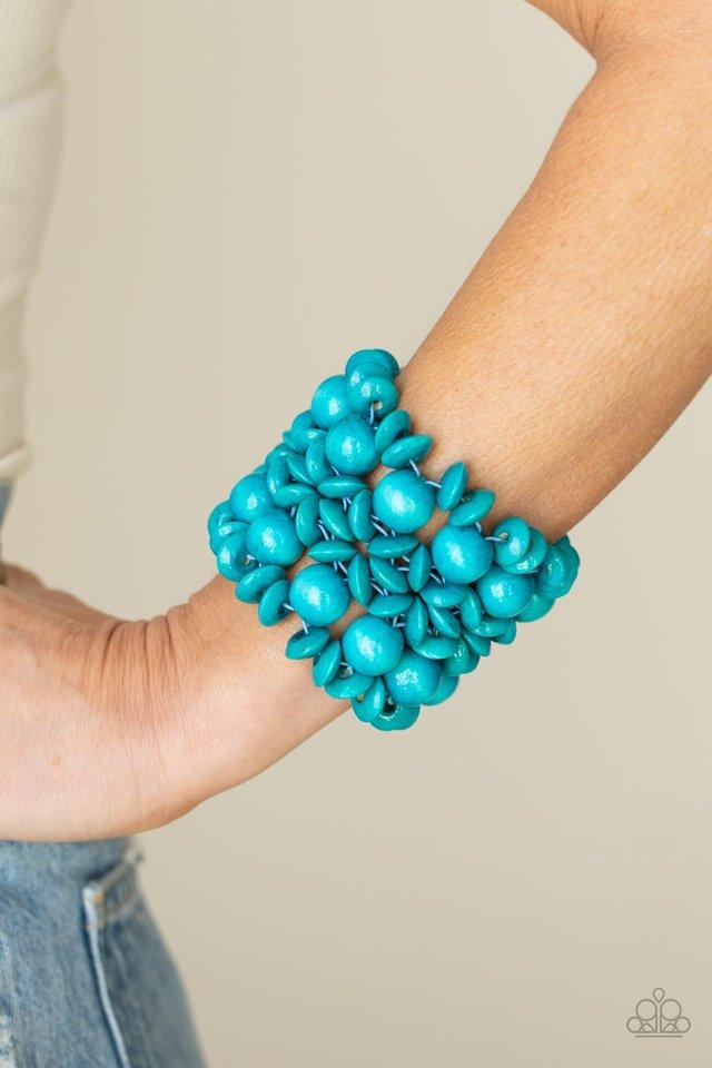 Paparazzi Accessories - Island Mixer - Blue Bracelet