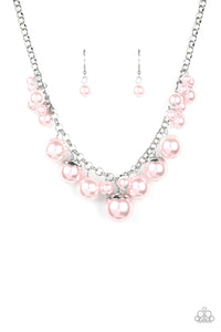 Paparazzi Accessories - Broadway Belle - Pink (Pearls) Necklace