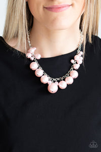 Paparazzi Accessories - Broadway Belle - Pink (Pearls) Necklace