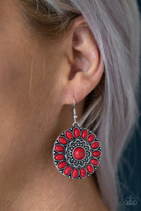 Paparazzi Accessories - Desert Palette - Red Earrings