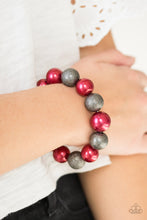 Load image into Gallery viewer, Paparazzi Accessories  - Humble Hustle - Red Bracelet
