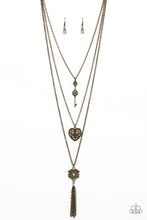 Load image into Gallery viewer, Paparazzi Accessories - Love Opens All Doors - Brass Necklace
