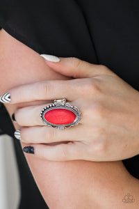 Paparazzi Accessories - Open Range - Red Ring