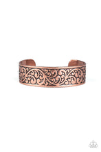Load image into Gallery viewer, Paparazzi Accessories - Read The Vine Print - Copper Bracelet
