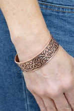 Load image into Gallery viewer, Paparazzi Accessories - Read The Vine Print - Copper Bracelet
