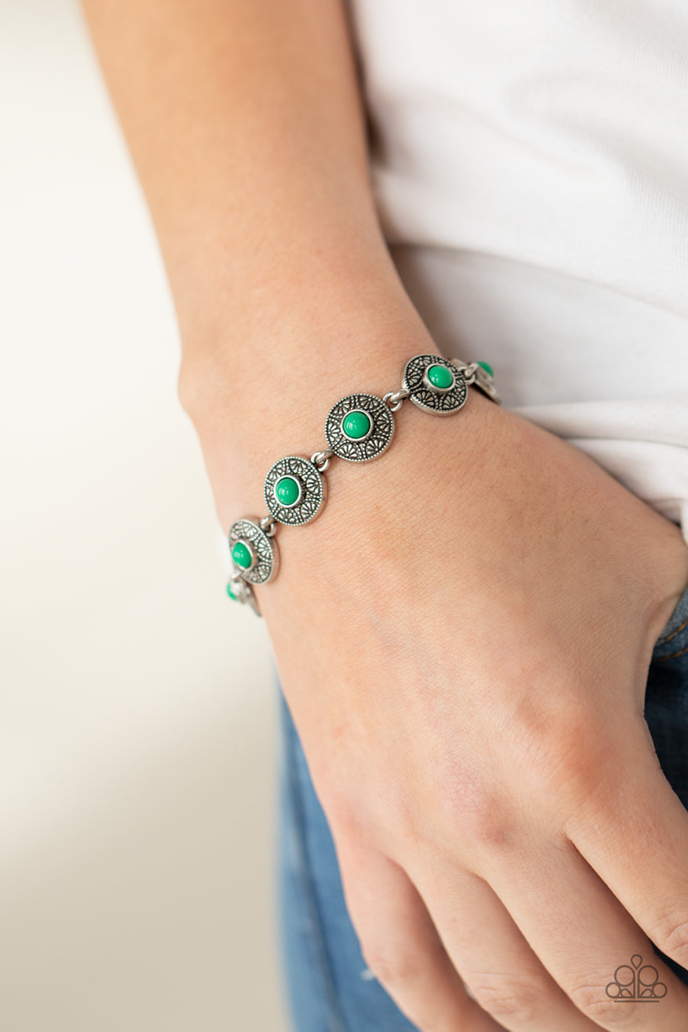 Paparazzi Accessories - Springtime Special - Green Bracelet