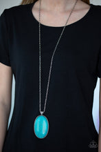 Load image into Gallery viewer, Paparazzi Accessories - Stone Stampede - Blue (Turquoise) Necklace
