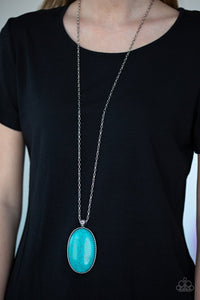 Paparazzi Accessories - Stone Stampede - Blue (Turquoise) Necklace